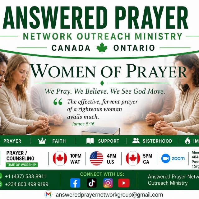 Women of Prayer flyer